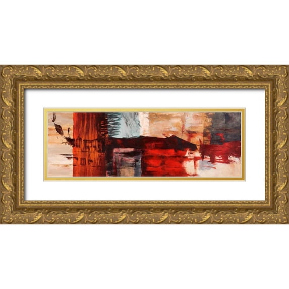 Taylor, Heather 14x7 Gold Ornate Wood Framed with Double Matting Museum Art Print Titled - Breathe
