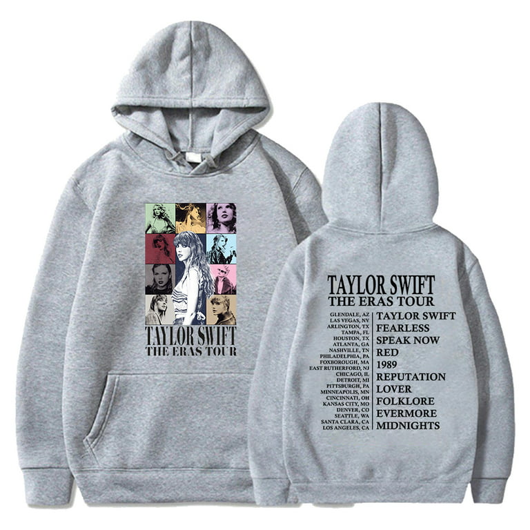 Taylor Swift Hoodie Womens Large Green Ever and Evermore Sweatshirt