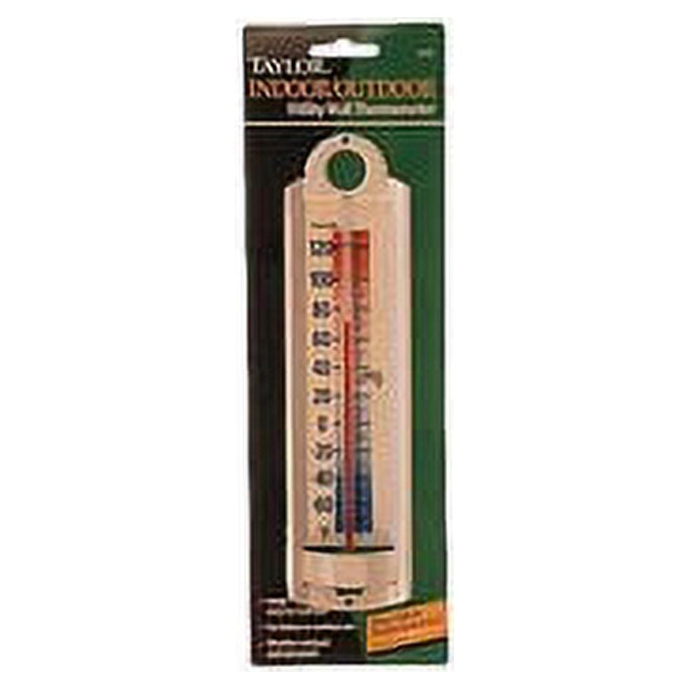 Taylor IndoorOutdoor Aluminum Wall Thermometer
