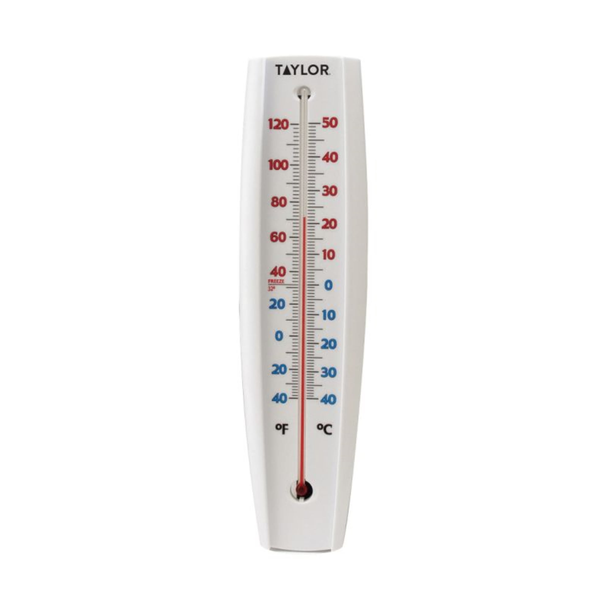EzRead Indoor/Outdoor Thermometer With Bracket, 9, White