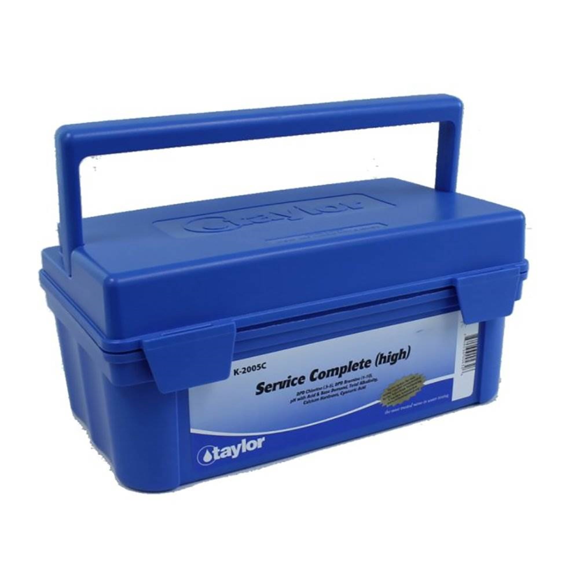 Taylor K-2005C 2000 Service Complete Swimming Pool Bromine Chlorine pH Test Kit