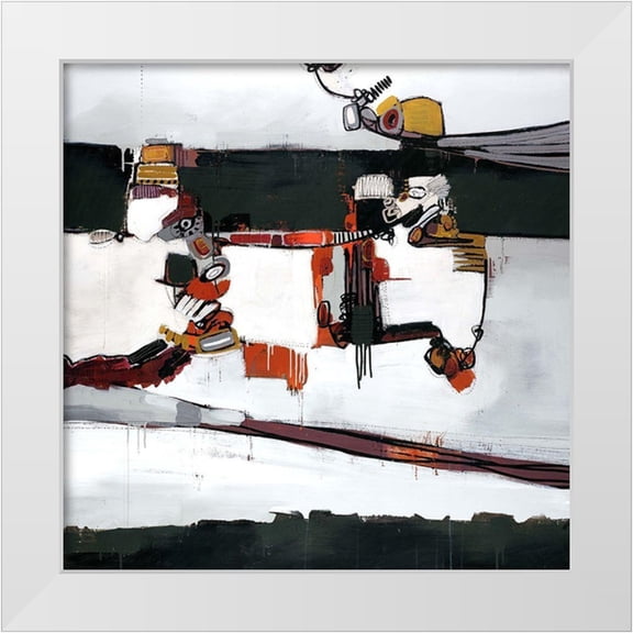 Taylor, Kari 12x12 White Modern Wood Framed Museum Art Print Titled - Absurd Machine