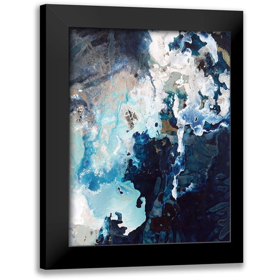 Taylor, Kari 12x14 Black Modern Framed Museum Art Print Titled - Deep Blue Pool Crop