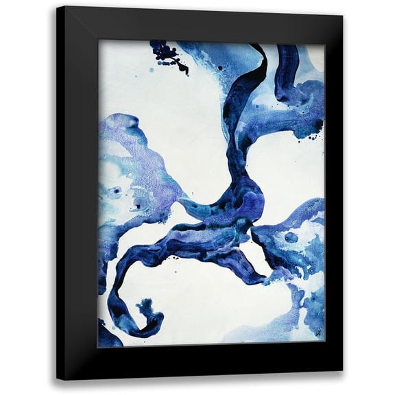 Taylor, Kari 12x14 Black Modern Framed Museum Art Print Titled - Indigo I
