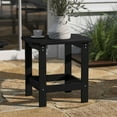 thumbnail image 1 of Taylor & Logan All-Weather Poly Resin Adirondack Side Table - Patio Table Black, 1 of 5