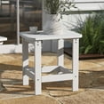 thumbnail image 1 of Taylor & Logan All-Weather Poly Resin Adirondack Side Table - Patio Table White, 1 of 5