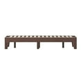 thumbnail image 1 of Taylor & Logan Wood Platform Bed with 14 Wooden Support Slats Walnut - Twin, 1 of 5