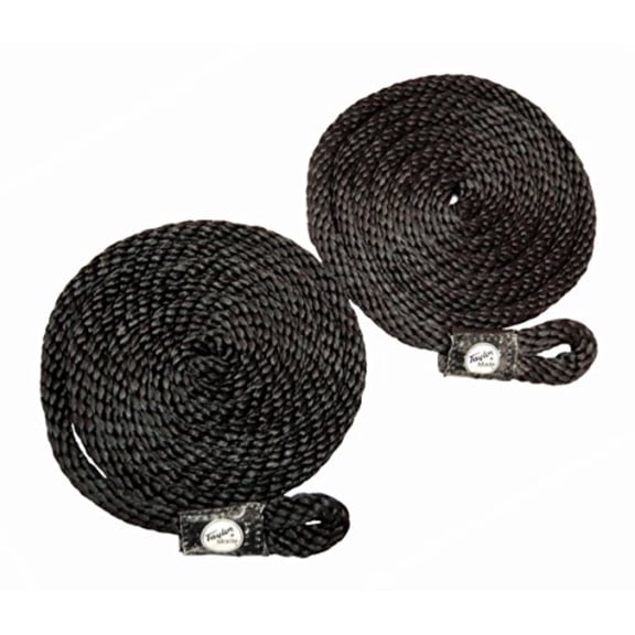 TaylorMade Fender Loc 3/8' x 72' Black Polypropylene Fender Lines with two - 6 foot fender loc lines