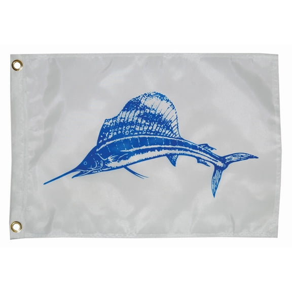 Taylor Made 12" x 18" Sailfish Flag | Bundle of 2