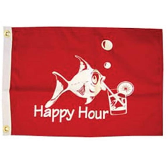 Taylor Made 5418 12 x18 in. Happy Hour Flag