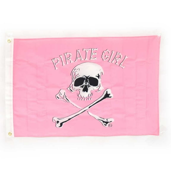 Taylor Made Boat Pirate Flag 1792 | 24 x 36 Inch Pink White Nylon