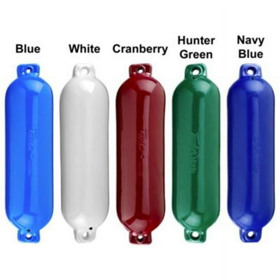 Taylor Made Hull Guard Inflatable Vinyl Fender - White - 4.5 in. x 16 in.