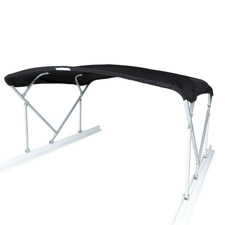 Taylor Made 88140 Manual Black Bimini Top Kit for Pontoon Boats