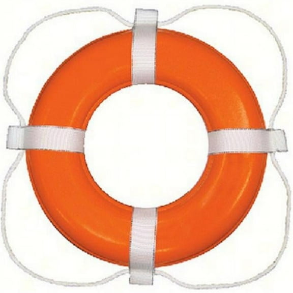 Taylor Made TAM368 24 in. Foam Ring Buoy, Orange