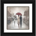 thumbnail image 1 of Taylor, Marc 15x15 Black Ornate Wood Framed with Double Matting Museum Art Print Titled - City Figures 2, 1 of 4
