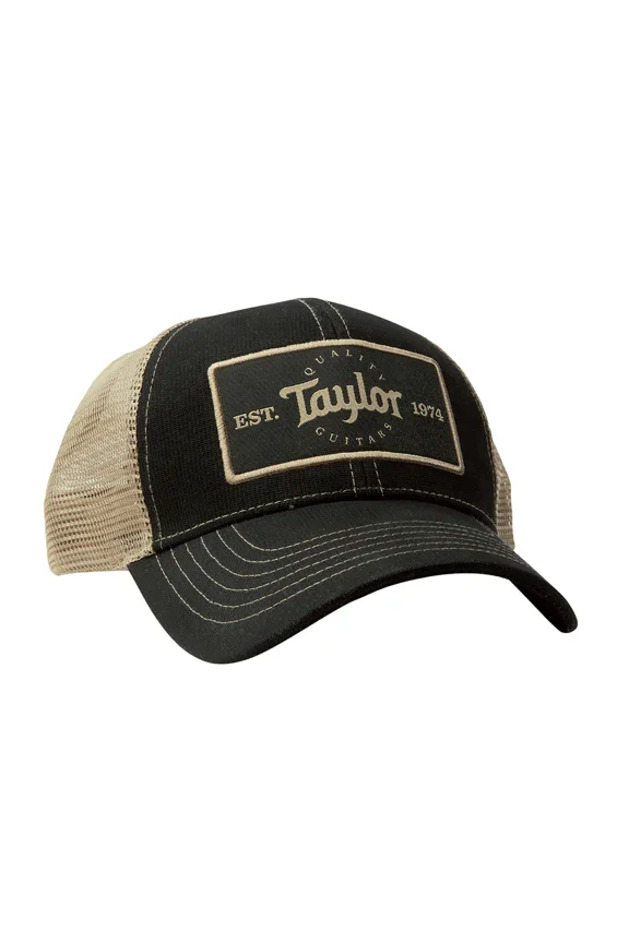 Guitars - Trucker Cap Black/Khaki - Taylor Patch