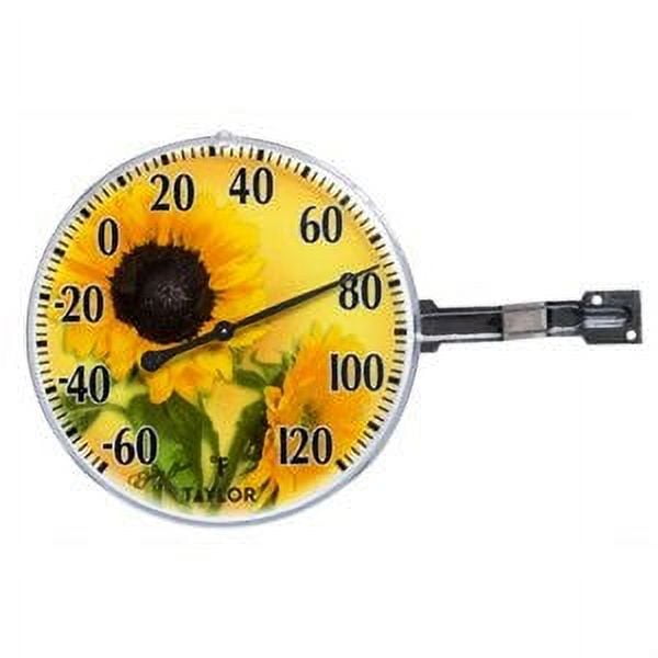 Sunflower Decorative Thermometer for Outside Outdoor Thermometers