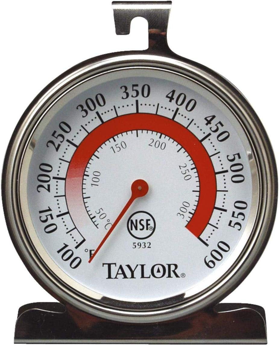 Taylor Precision Products Oven Thermometer Solo Classic - Analog, 100°F to 600°F - Single Piece