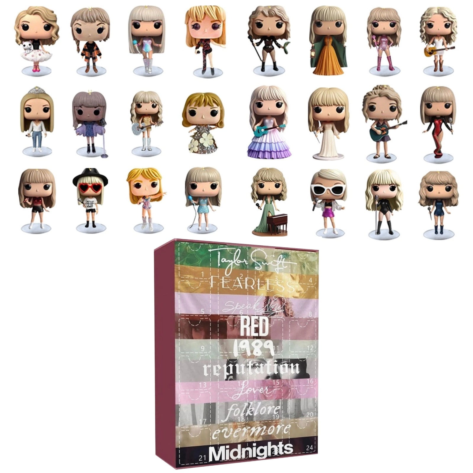 Taylor Pop Statues Advent Calendar 2024, 24 Day Christmas Holiday