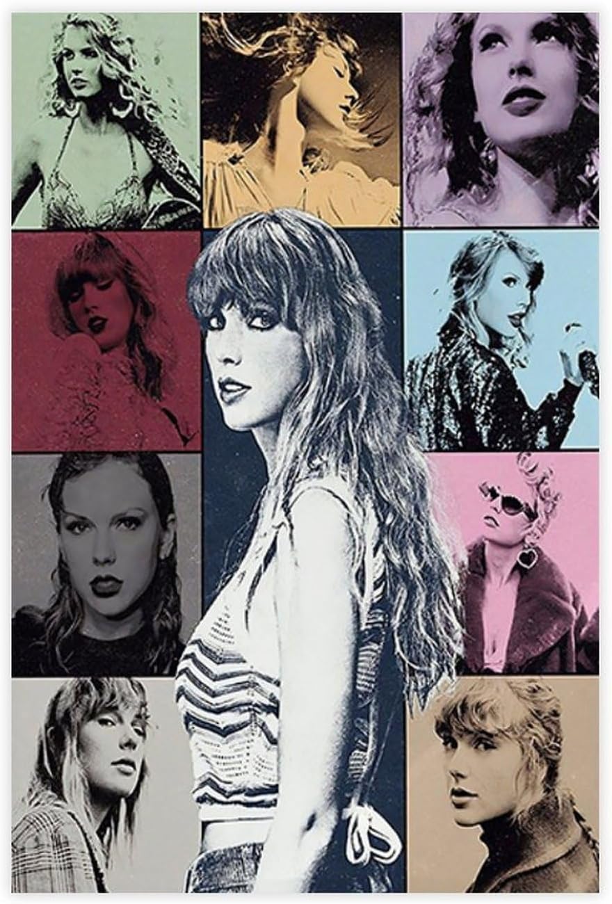 Taylor Poster Swift 8 Canvas Poster Bedroom Decor Landscape Office Room