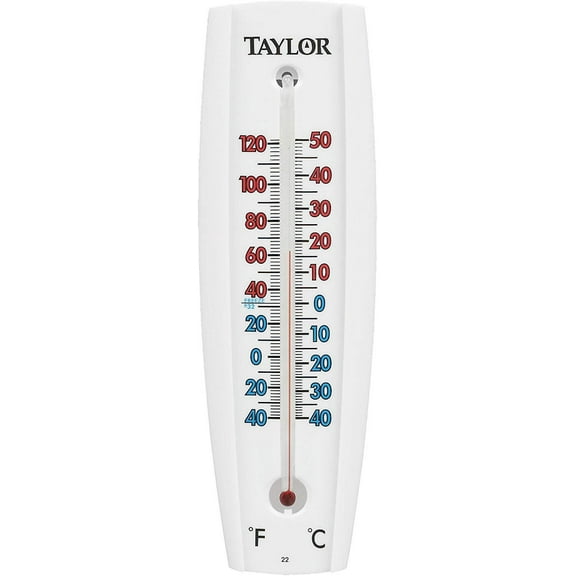 Taylor Precision Wall Thermometer 5154 - Indoor/Outdoor Temperature Gauge - Multicolor