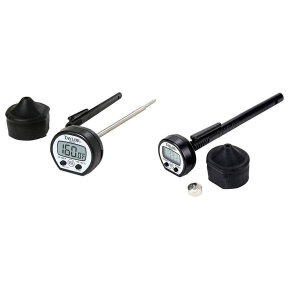 Taylor Precision 9840RB Instant Read Pocket Thermometer, NSF -40 to 302F Temperature Range, 2 Pack