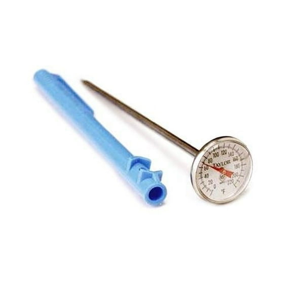 Taylor Precision Bi-Thermal Pocket Thermometer, 0 - 200F, Silver