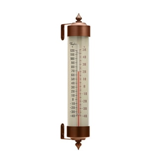 TINYSOME 115mm Wall Mounted Thermometer Hygrometer Barometer Watch Tidal  Clock Weather Station Copper for Shell Indoor Outdoor 