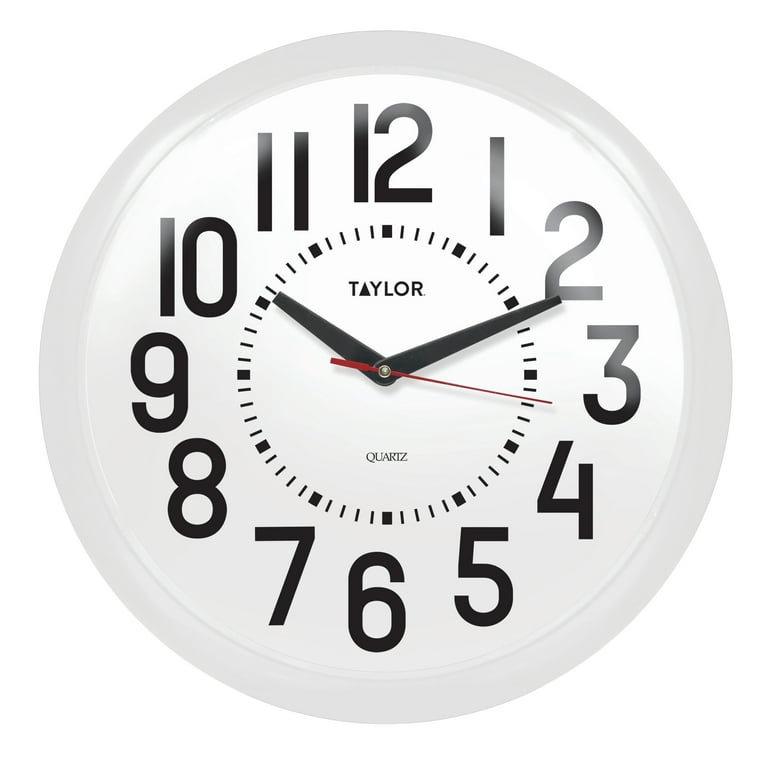 Taylor Precision Products 13.25-inch Big and Bold Clock - Walmart.com