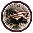 thumbnail image 1 of 13.25" Bald Eagle With American Flag Dial Thermometer Bold & Vibrant S, Each, 1 of 3
