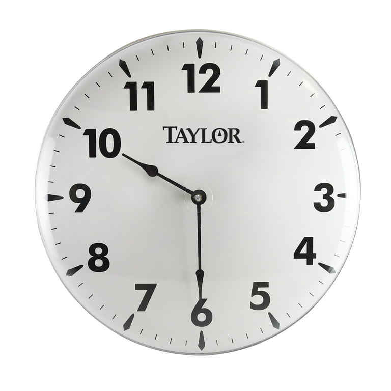 18.5 Bronze Metal Garden Clock with Hygrometer and Thermometer – Taylor USA