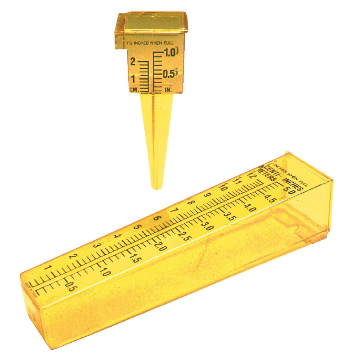 Taylor Precision Products 2715 Sprinkler & Rain Gauge, Bright Yellow, 2-Pc. - Quantity 6