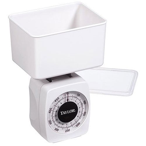 Taylor Precision Products Mechanical Diet Scale - Analog, Break-Resistant Bowl - 16-Ounce