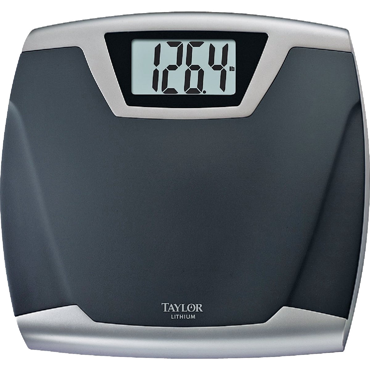 Taylor Digital Body Weight Scale - 440 Lb Capacity, LCD, Auto Shutoff, Black, 14 x 12.4 In — Residential Use, Standard Application
