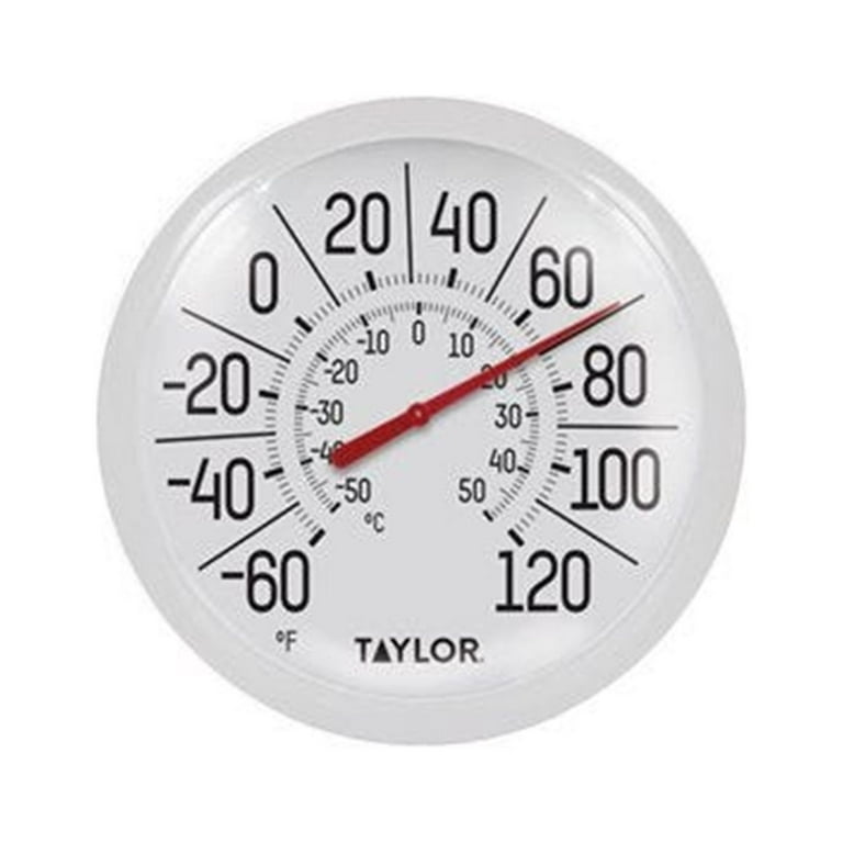 Outdoor Thermometer 8 inch Extra Large Dial Indoor Outdoor Thermometer  Accurate Aluminum Alloy Wall Thermometer Weather Thermometer for