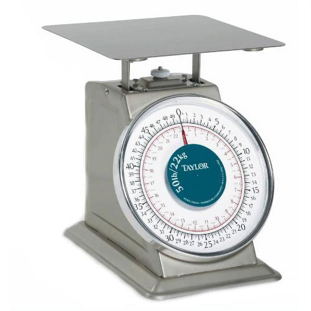 Galaxy 50 lb. Mechanical Portion Control Scale with Removable Stainless  Steel Bowl