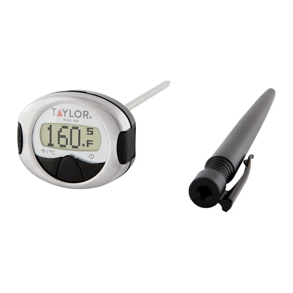 Taylor Pro Instant Read Digital Food Thermometer with Stainless Steel Probe