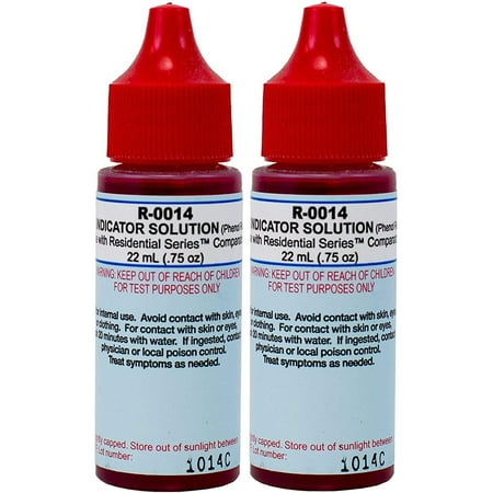 Taylor R-0014 Phenol Red pH Indicator Pool & Pond Test Kits, 22 ml