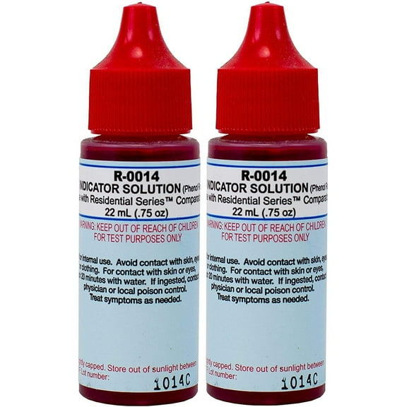 Taylor R-0014 Phenol Red pH Indicator Pool & Pond Test Kits, 22 ml