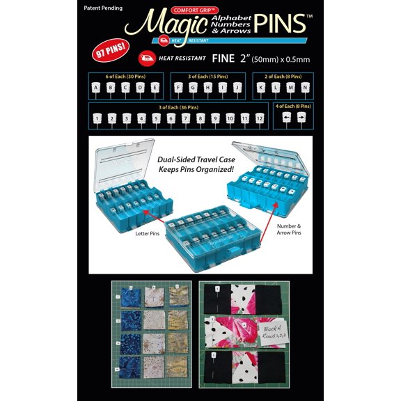 Taylor Seville Magic Alphabet, Numbers & Arrows Pins-97/Pkg