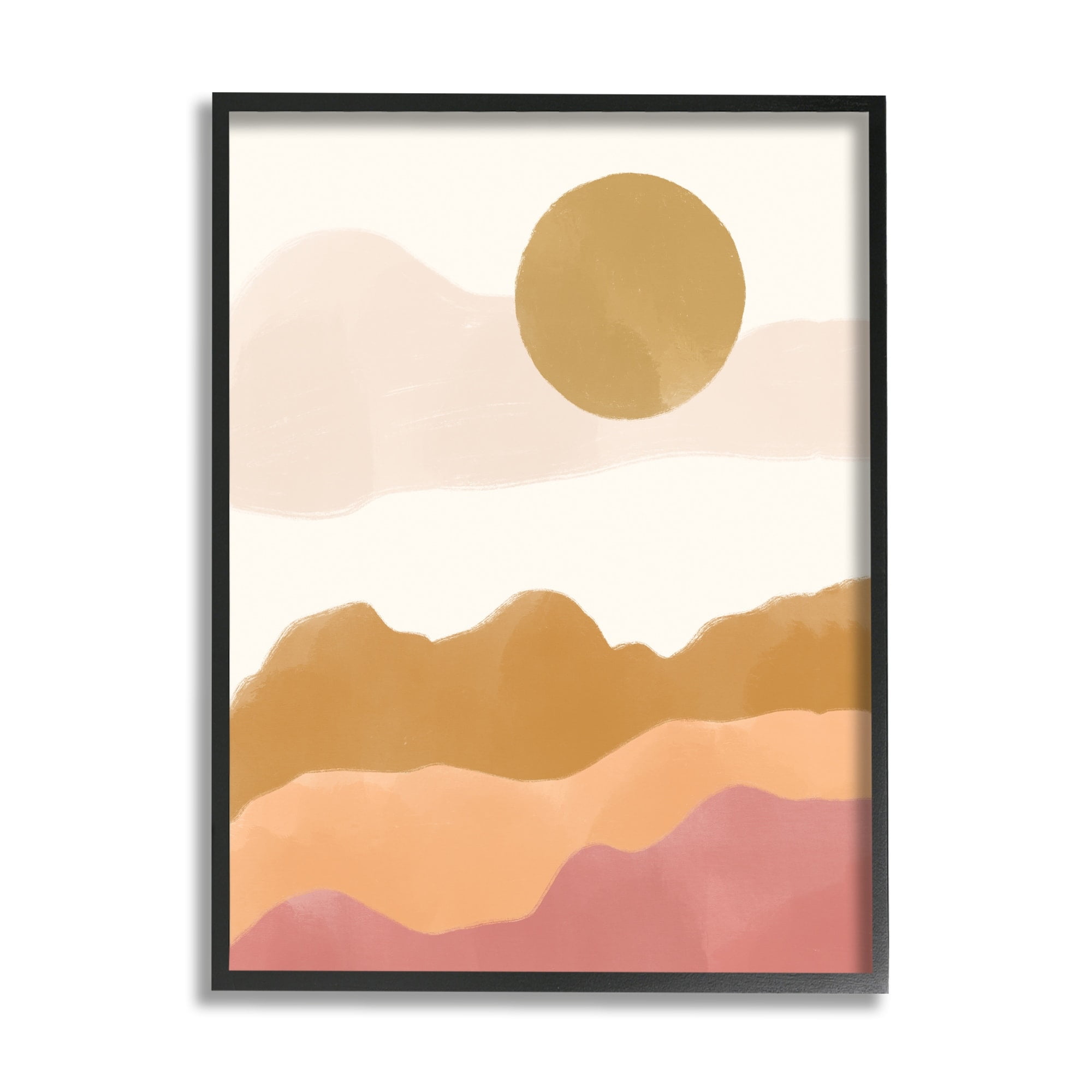Taylor Shannon Designs Bushy Arid Terrain Daily Sahara Sandy Winds 16 in x 20 in Framed Painting Art Print, by Stupell Home Décor
