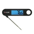 Taylor Stainless Steel Digital Folding Probe Meat Thermometer with Blue