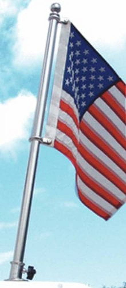 Taylor 30" Polished Stainless Steel Flag Pole Set