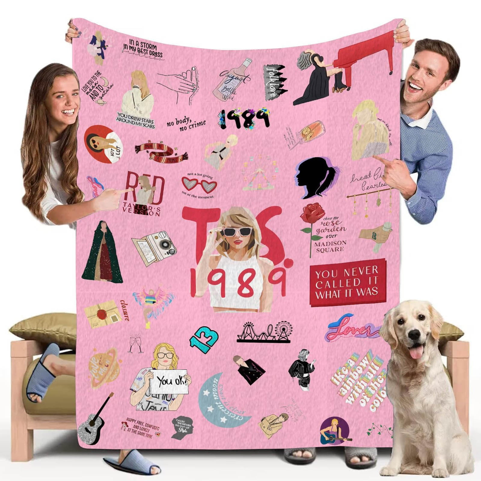 Taylor Swift,1989 Taylors Version,Taylor Swift Blanket,Flannel Blanket