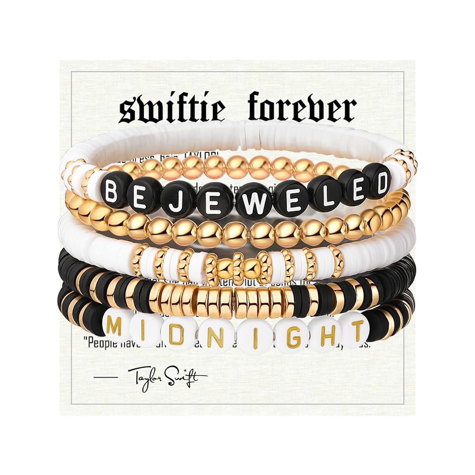 Taylor Swift Bracelets, 5pc Bracelets for Men and Women 