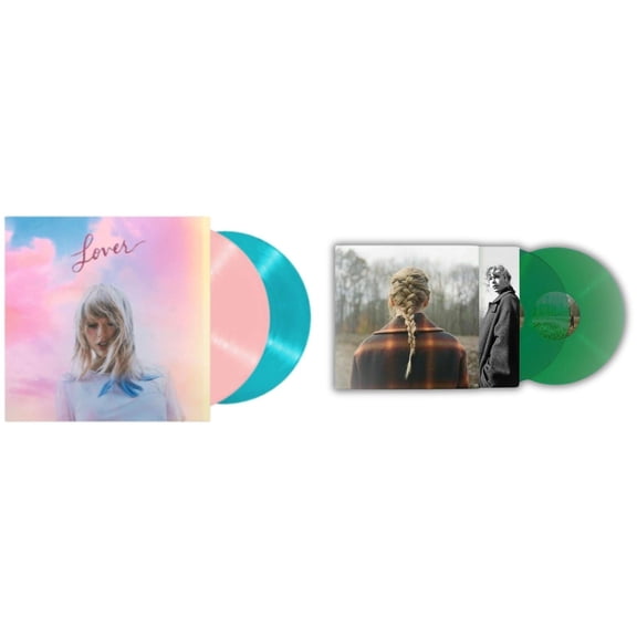 Taylor Swift - Evermore (Translucent Green Vinyl/2LP) & Lover