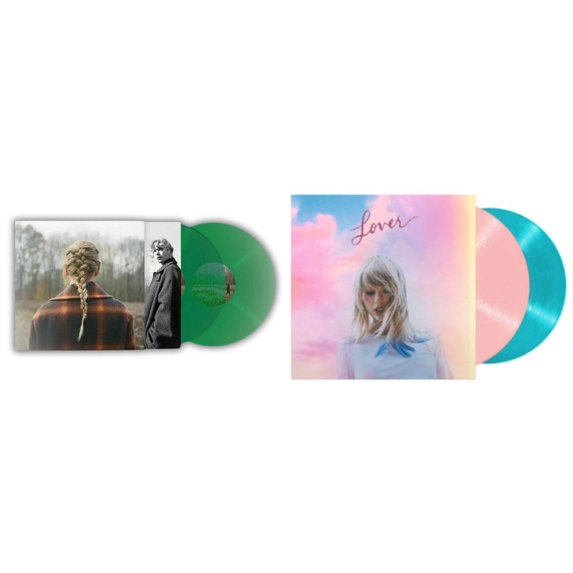 Taylor Swift - Evermore (Translucent Green Vinyl/2LP) & Lover