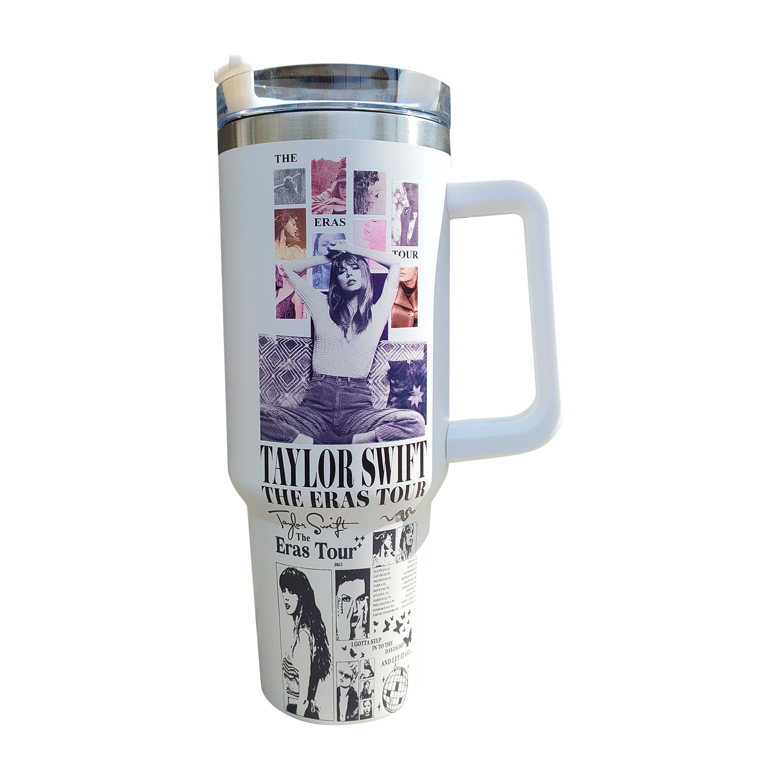 Taylor Swift Album Stanley 40oz Tumbler with Handle for Taylor's Fans - The  best gifts are made with Love