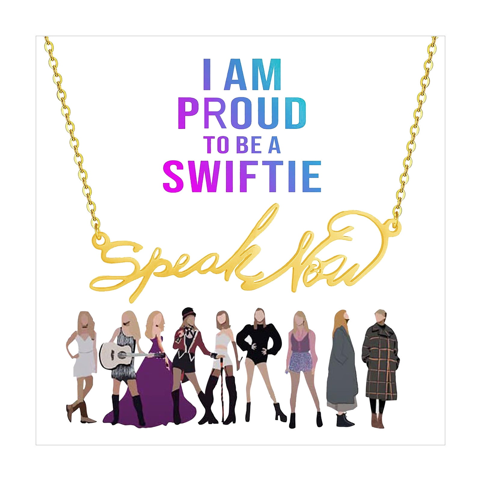 Taylor Swift Fans Ts Taylor Swift Necklace Ts Album Song Title