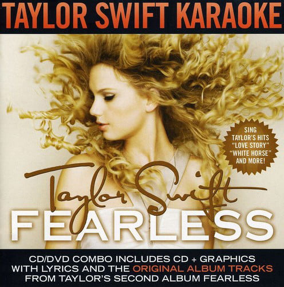 Taylor Swift Fearless Karaoke Pop Rock Music Album CD/DVD Combo